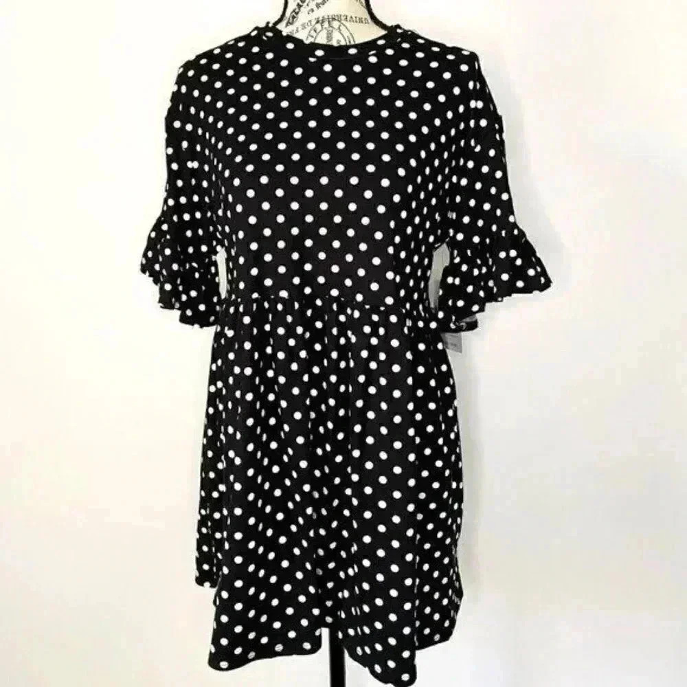 Velvet Torch Polka Dot Waist Tunic/Dress